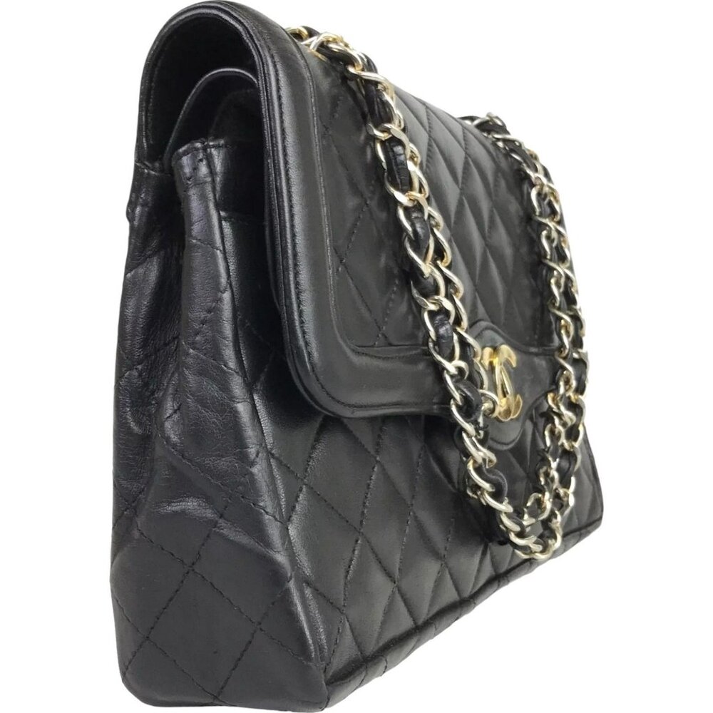 3481160AH (S6) Chanel Shoulder Bag Diana Matelasse CC Logo Black Leather - Picture 6 of 13